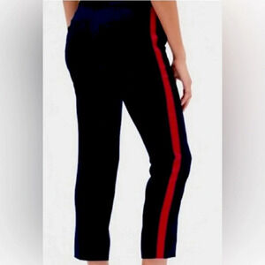 BANANA REPUBLIC Sz 6P Avery in Navy Tuxedo Red Stripe Bi-Stretch  Trouser NEW